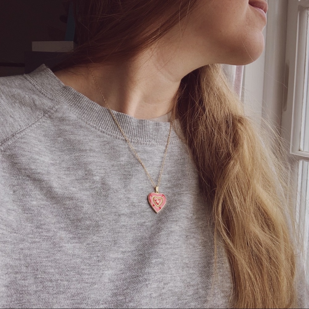 VTG Pendant Necklace Heart's Desire NOS 14K GF